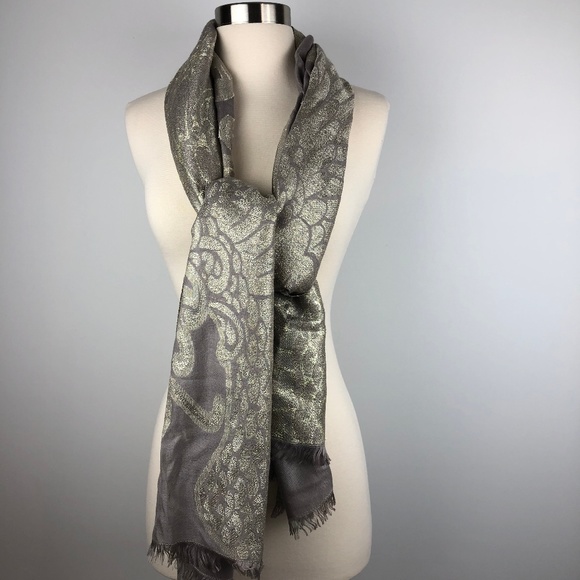 Cynthia Rowley Accessories - Cynthia Rowley Gold Metallic Scarf Wrap